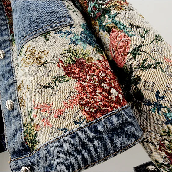 Totem - Floral Denim Jacket