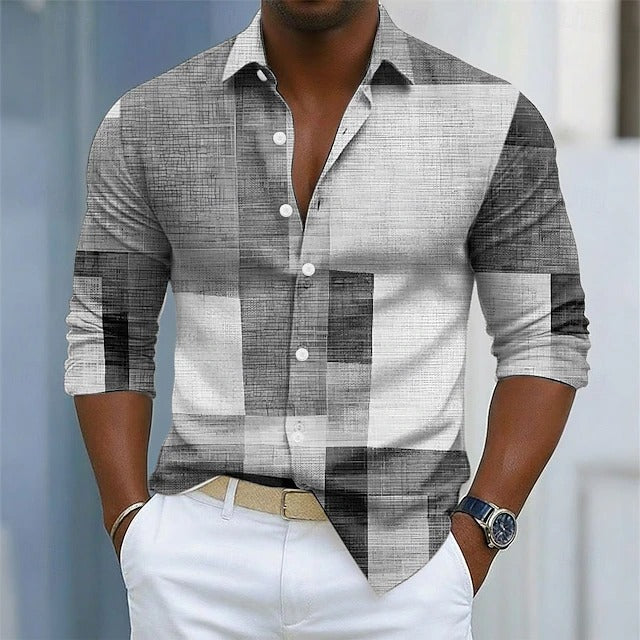 ELENA HARPER™  |  GEOMETRIC SHIRT FOR MEN