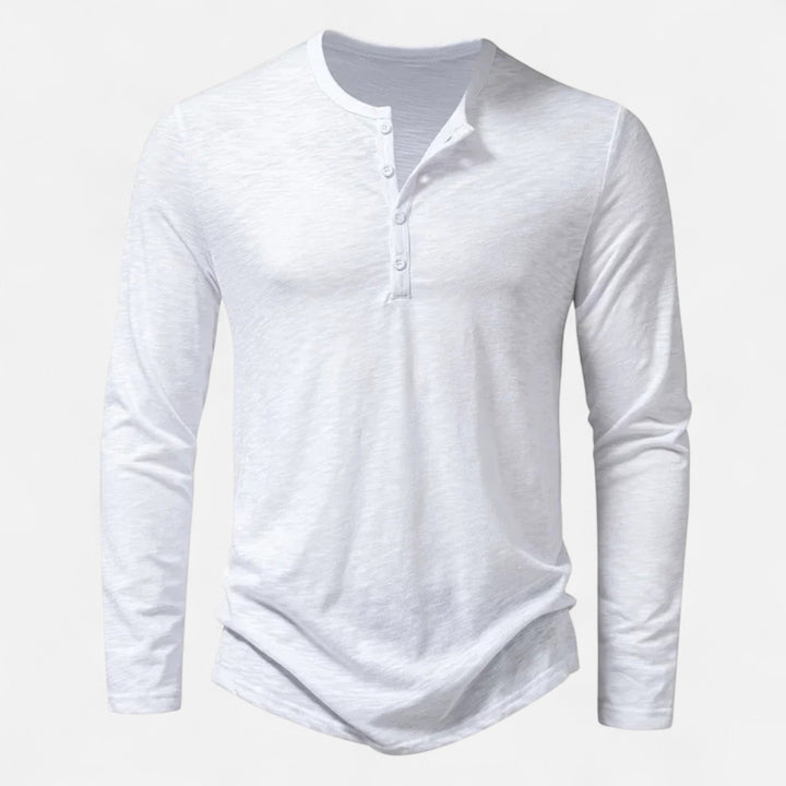 ELENA HARPER™  |  MEN'S BUTTON HENLEY SHIRT
