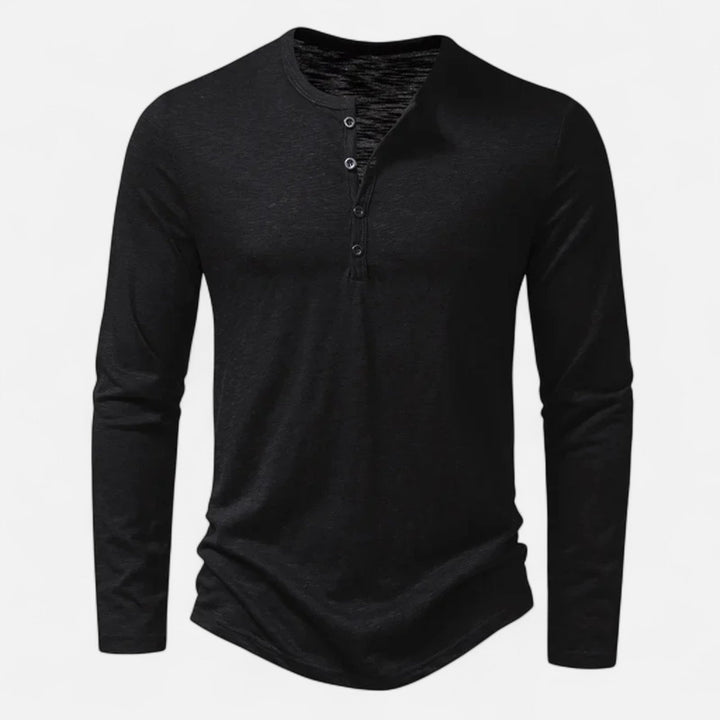 ELENA HARPER™  |  MEN'S BUTTON HENLEY SHIRT
