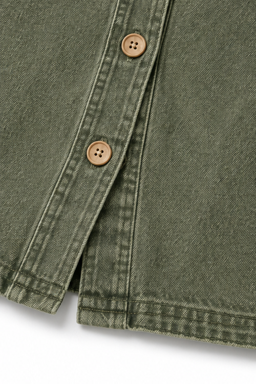 Corriveau Washed Denim-Look Jacket - Elena Harper