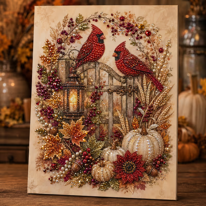 Autumn Gleam Beaded Crystal Autumn Diamond Painting Kit - Elena Harper