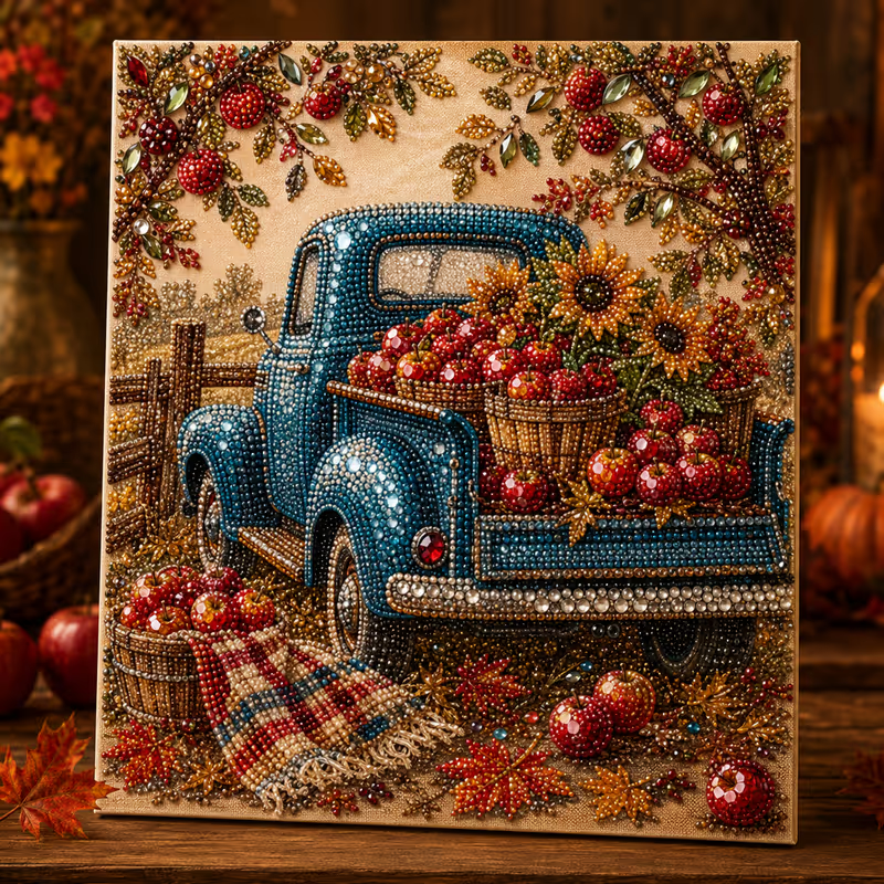 Autumn Gleam Beaded Crystal Autumn Diamond Painting Kit - Elena Harper