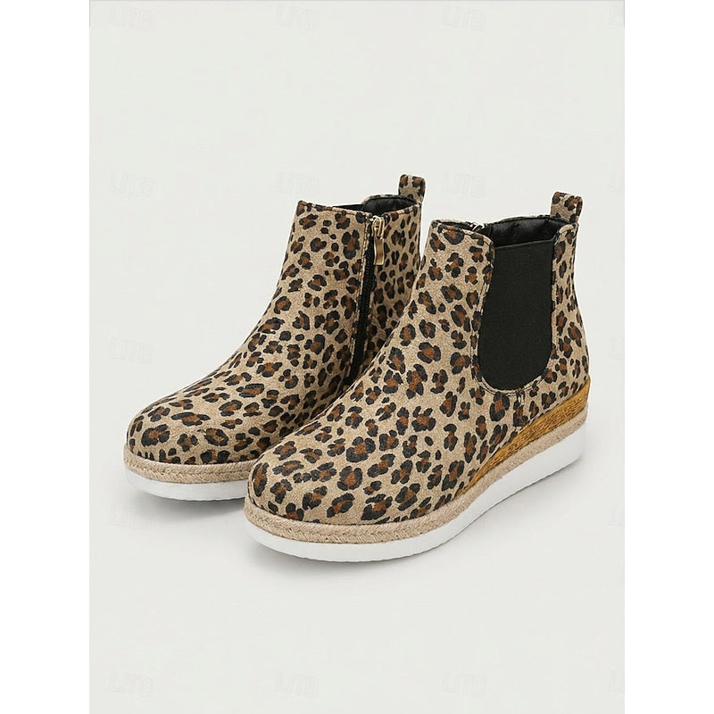 Felicity | Women's Wedge Chelsea Ankle Boots with Side Gussets