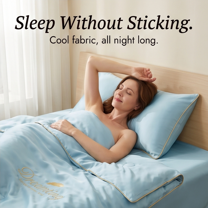 DreamCool Cooling Ice-Silk 4-Piece Bedding Set - Elena Harper