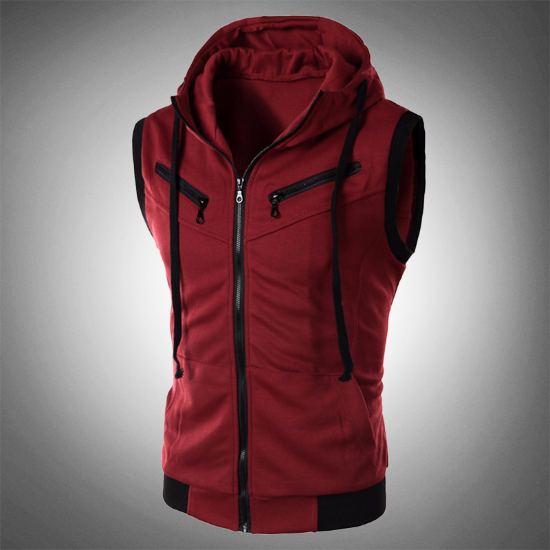 Slim-Fit Brazilian Vest with Hood, view 2 - Elena Harper