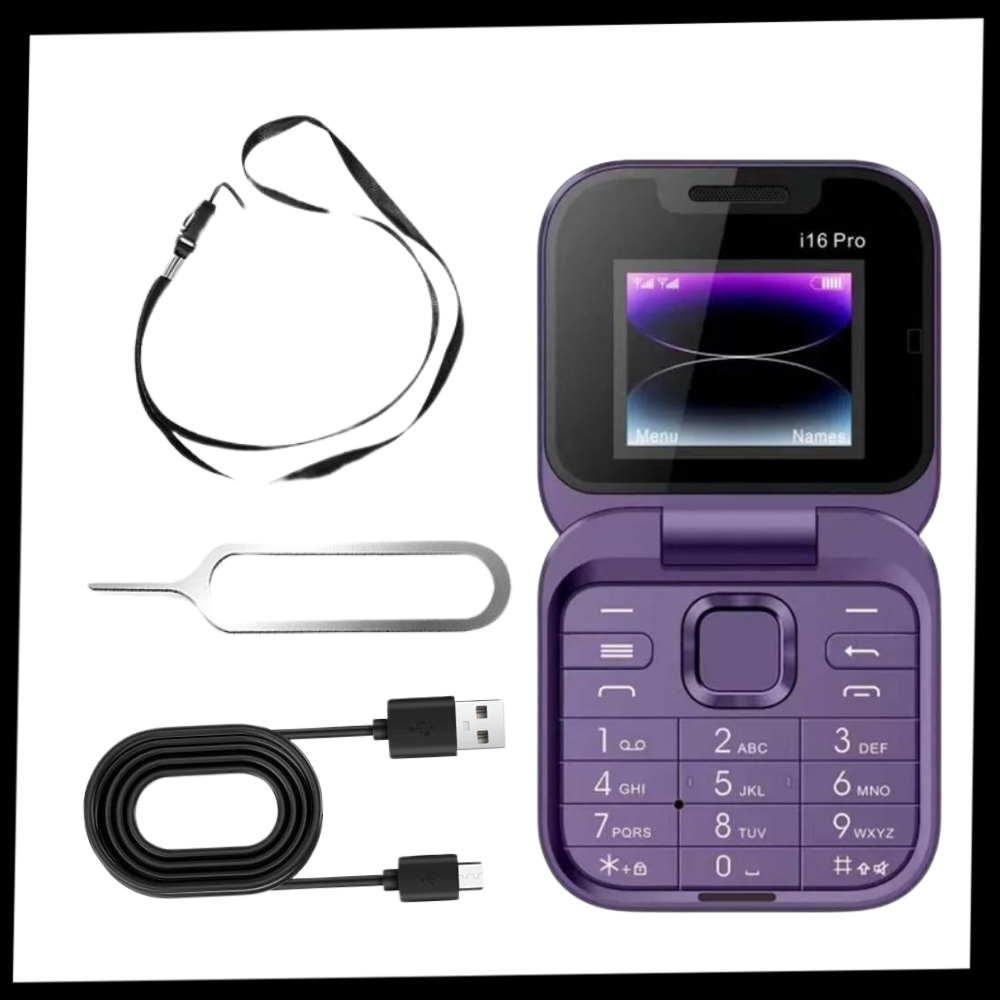 Small Foldable Cell Phone with Dual SIM, view 9 - Elena Harper