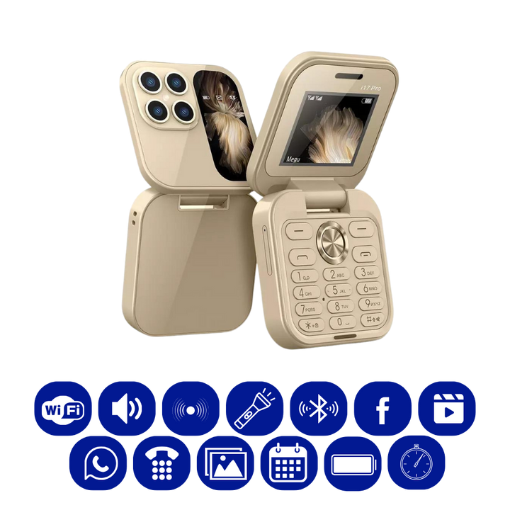 Small Foldable Cell Phone with Dual SIM, view 7 - Elena Harper