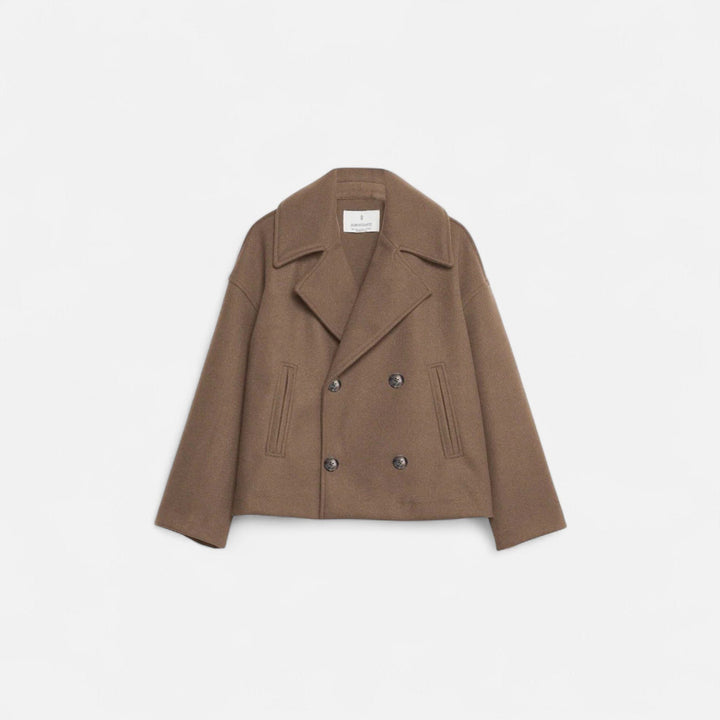 Wool Blazer with Double Closure for Women