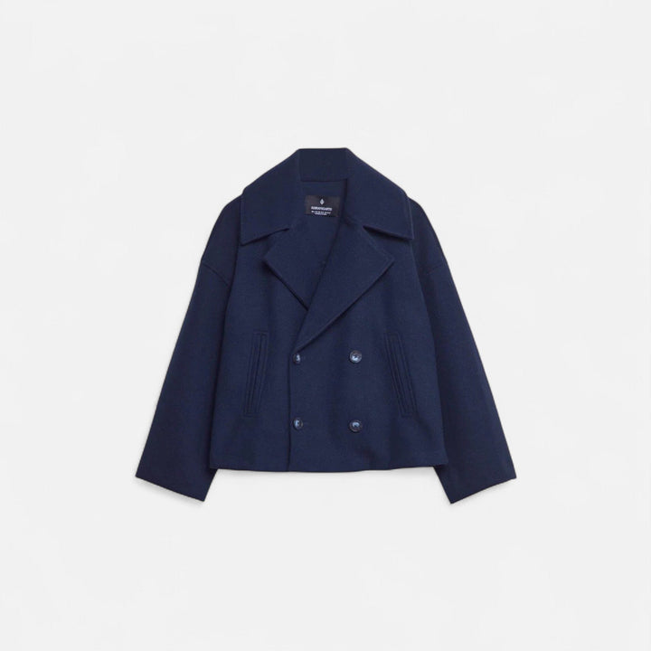 Wool Blazer with Double Closure for Women