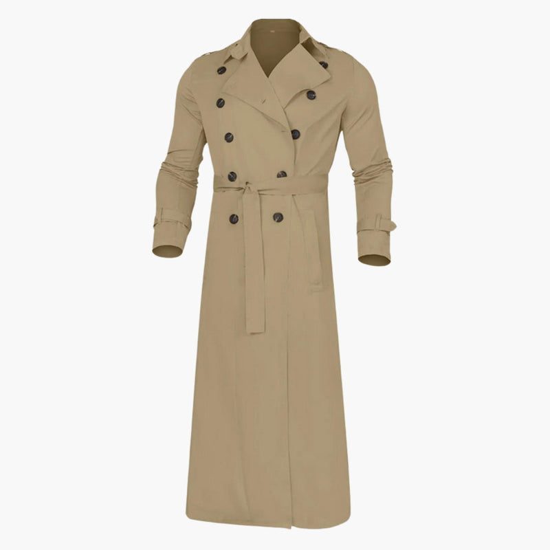 Double-Breasted Trench Coat for Men