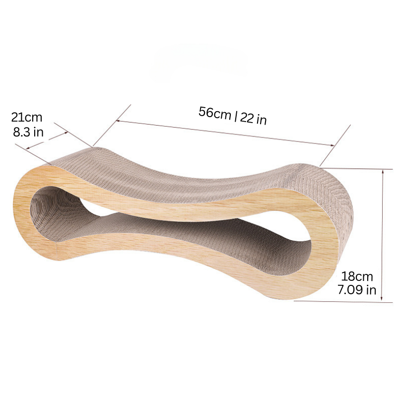 Durable Cat Scratcher Lounge & Play Bed for Felines