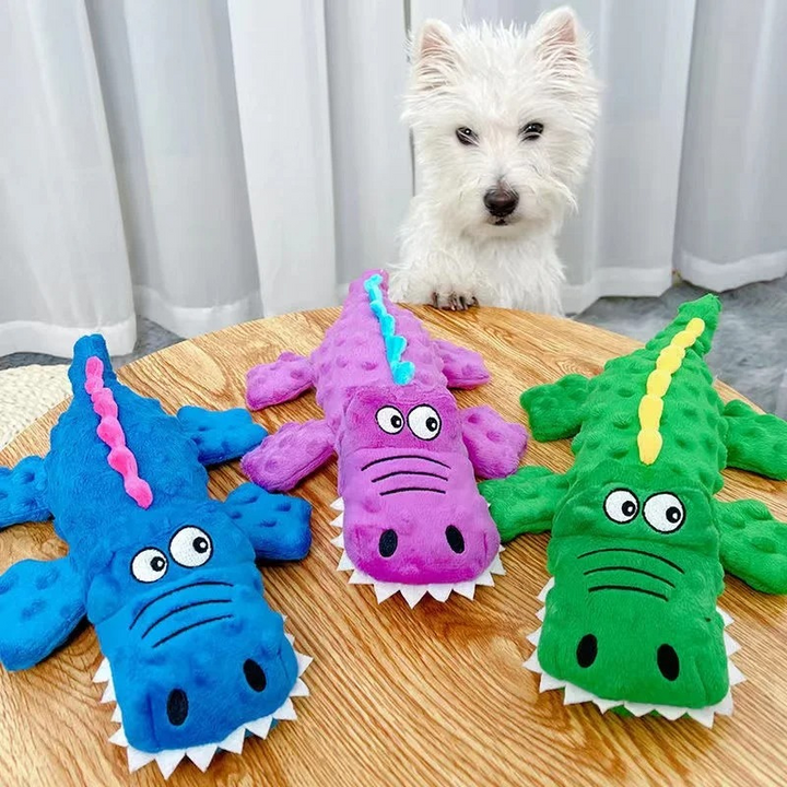 Durable Squeaky Plush Dog Toy for Pups & Large Breeds