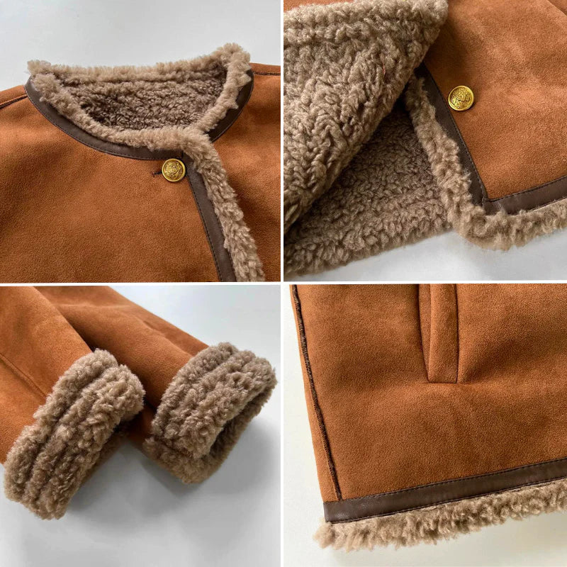 ADDISON – CHIC FAUX SHEARLING JACKET