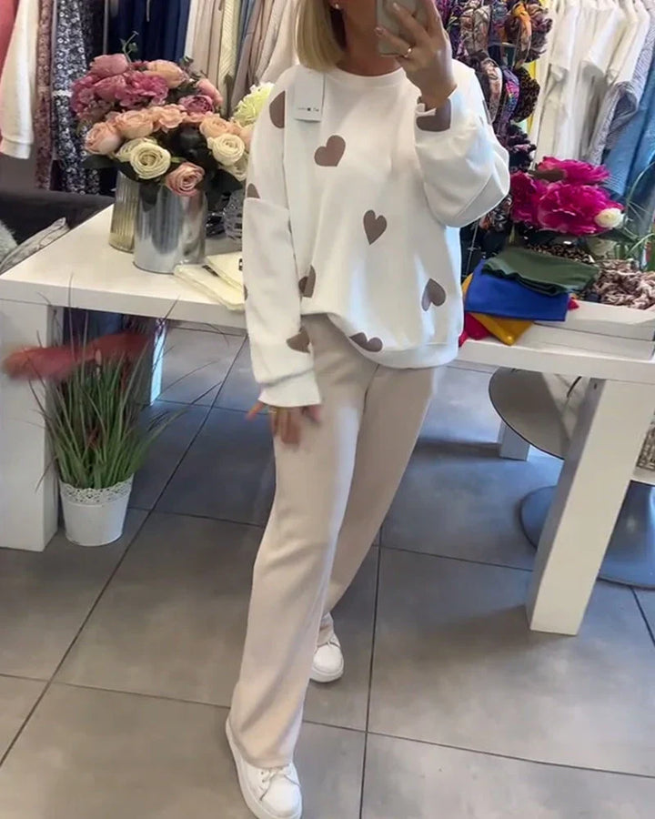 Anais Sweater With Hearts - Elena Harper