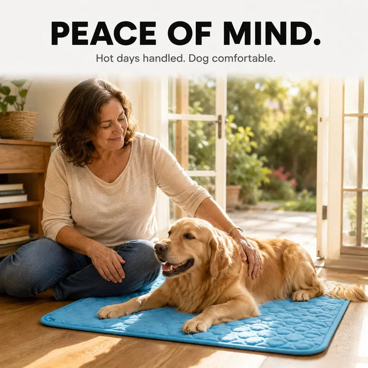Coolo – Self-Cooling Pet Mat, Ice Smooth Dog Cooling Pad, No-Freezer Cooling Mat for Dogs