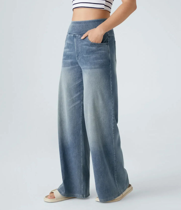 Evelyn Comfortable High-Waist Pants, view 2 - Elena Harper