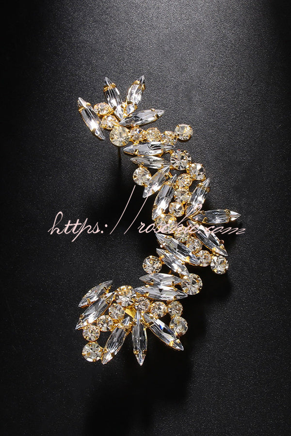 Non-pierced Rhinestone Clip-on Earrings