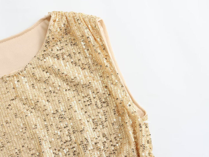 Women's dress with luminous application effects - Sarynne