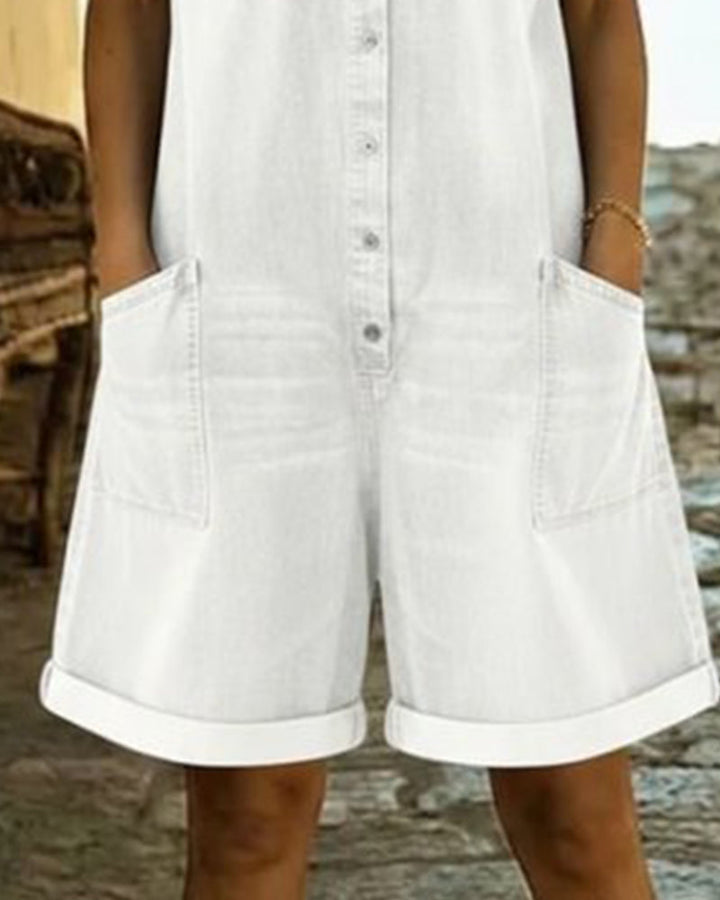 Briar Short Sleeve Playsuit Dress - Elena Harper