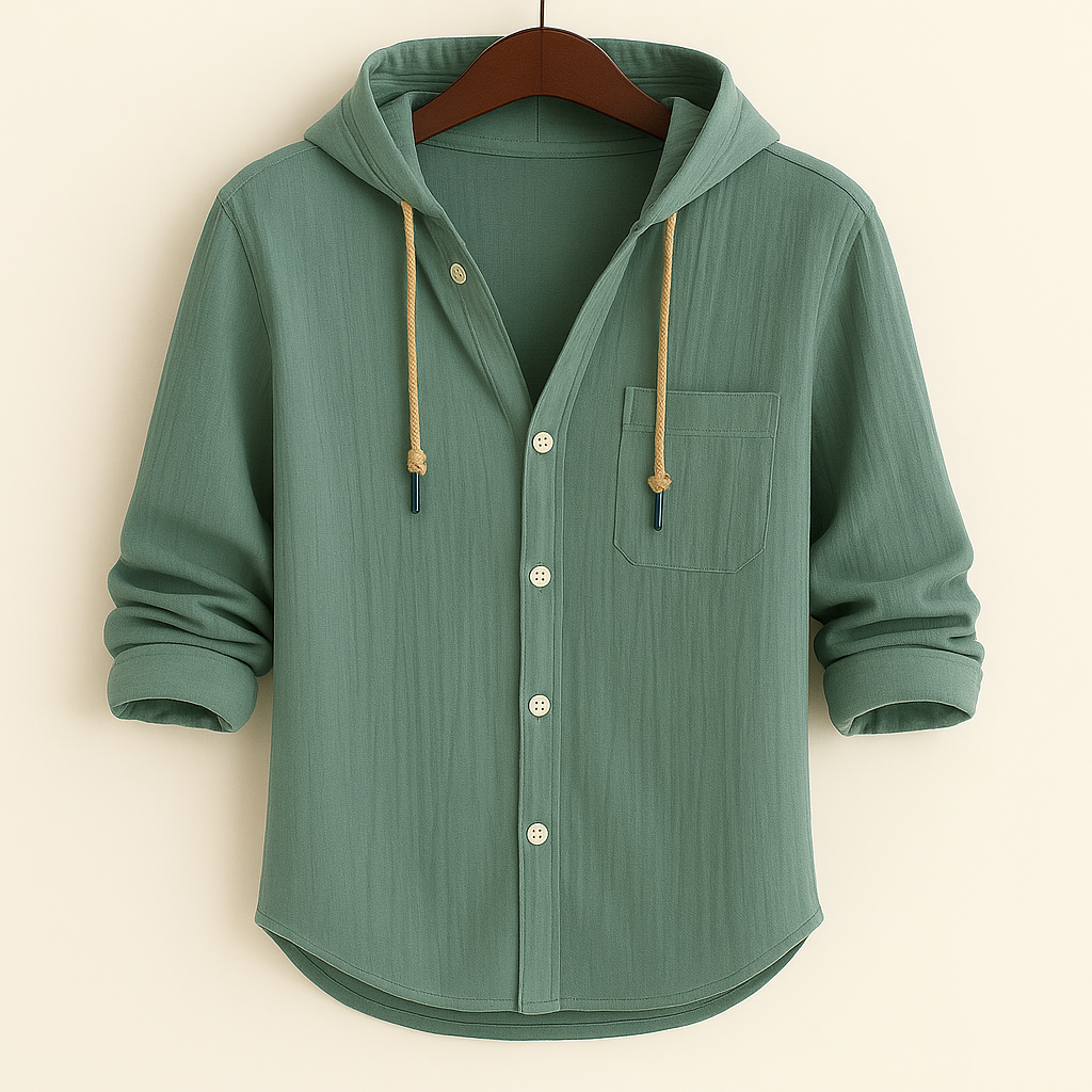 ELENA HARPER™  |  LUXURY SOFT COTTON SHIRT WITH HOOD