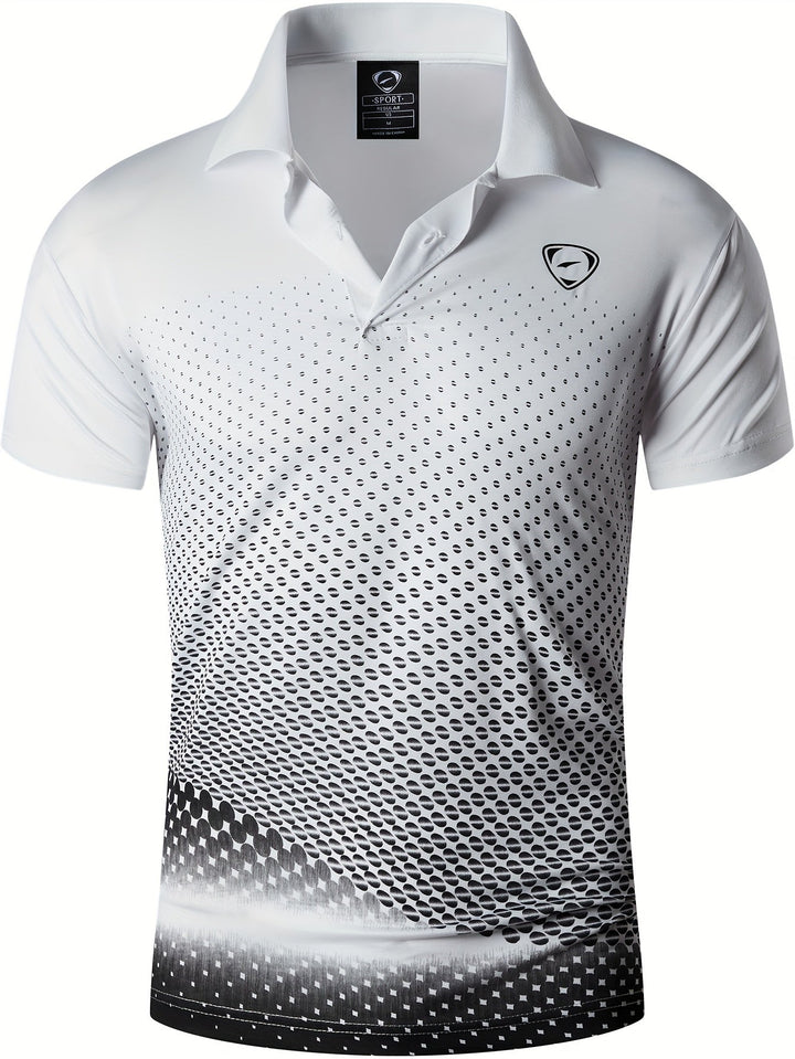 Laurent Monaco Printed Polo for Men, view 7 - Elena Harper