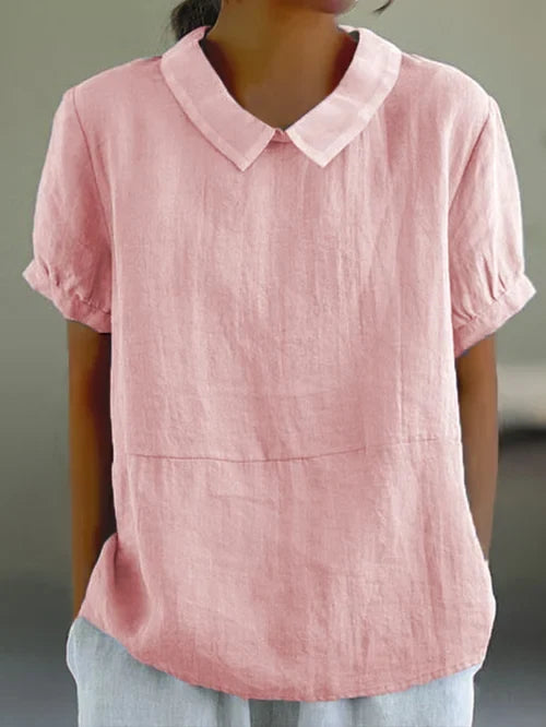 Amalie ™ - Relaxed Fit Blouse with Collar