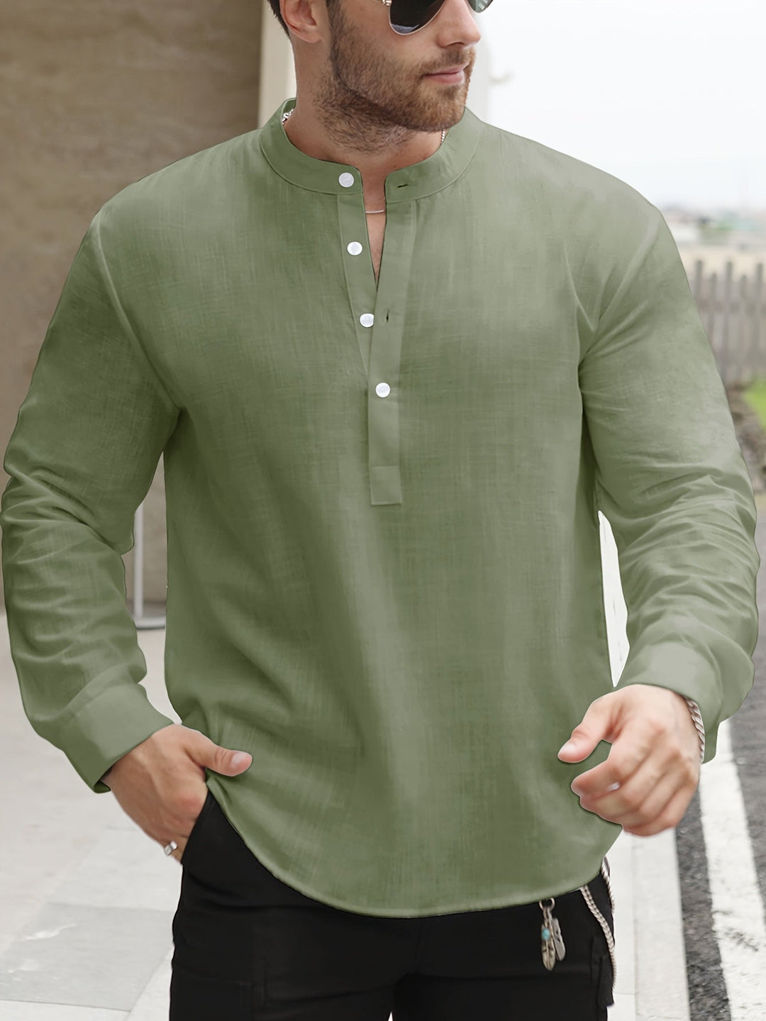 ELENA HARPER™  |  BOAT NECK SHIRT FOR MEN