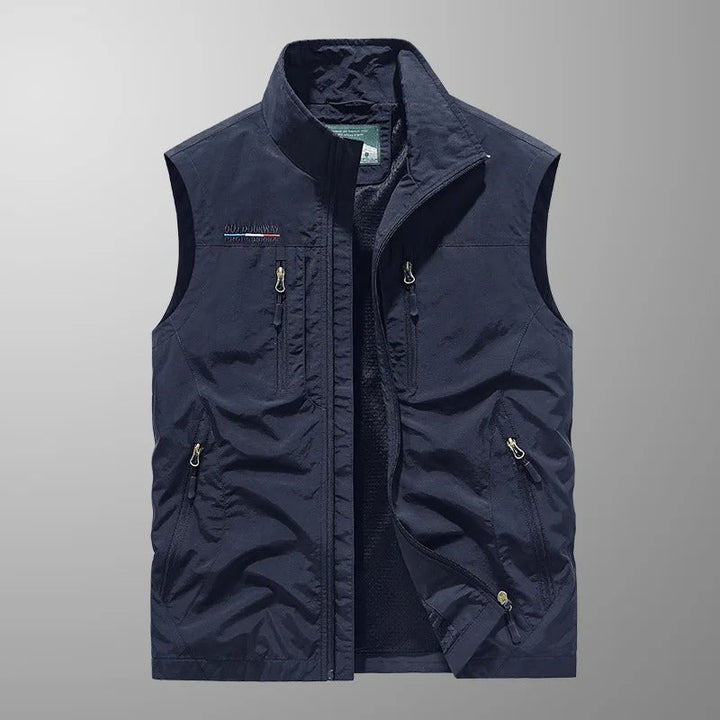 Abram Lightweight Multi-Pocket Cargo Vest - Elena Harper