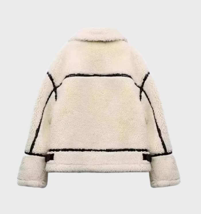 Women's Oversized Fleece Zip Jacket, view 4 - Elena Harper