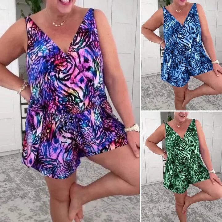 Evdoxia Elegant Sleeveless Swimsuit, view 4 - Elena Harper