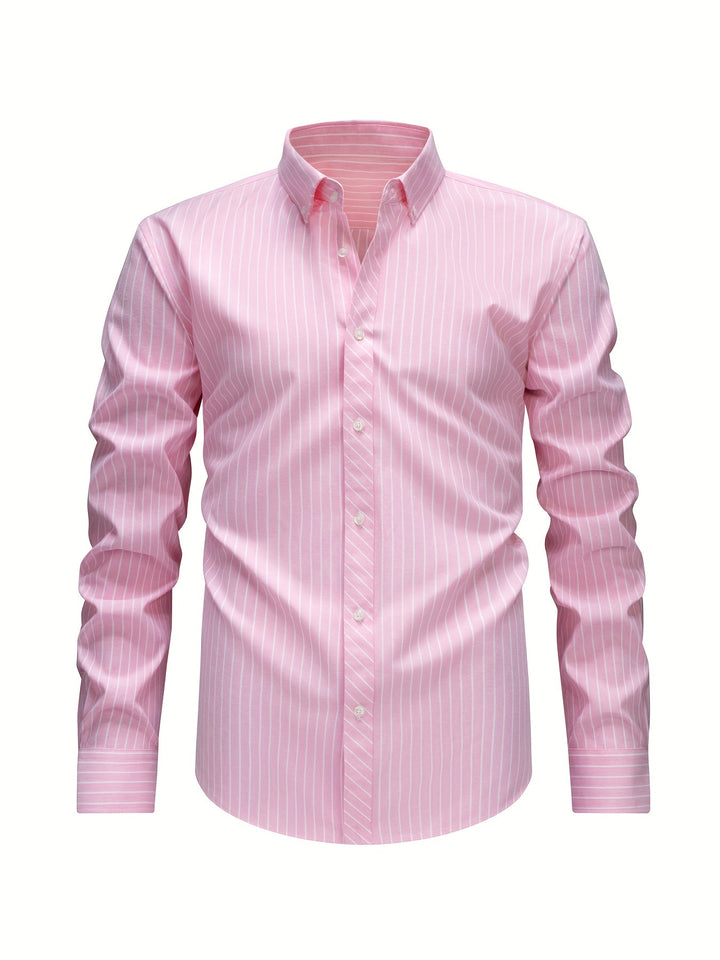 ELENA HARPER™  |  STRIPED COTTON SHIRT FOR MEN
