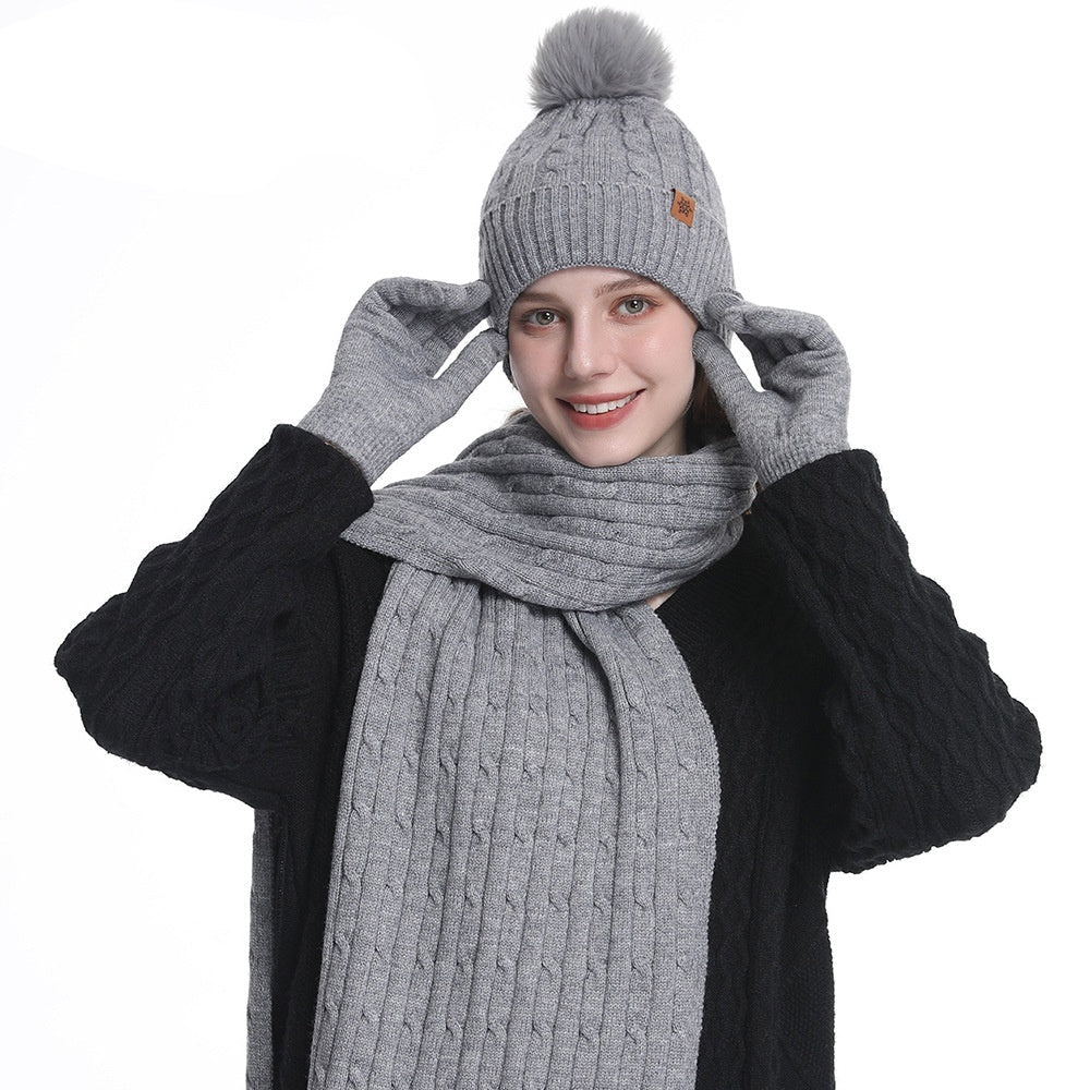 Hat, Scarf, and Gloves Set - Avenia