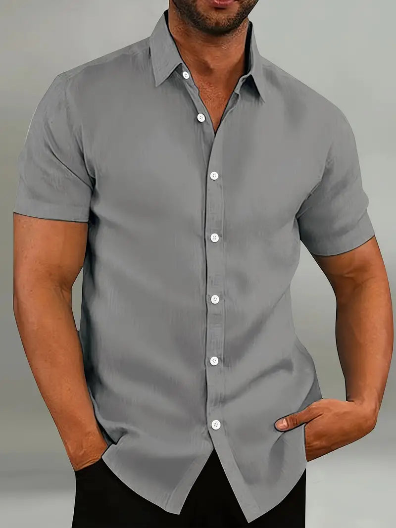 ELENA HARPER™  |  SUMMER BUTTON-DOWN SHIRT FOR MEN