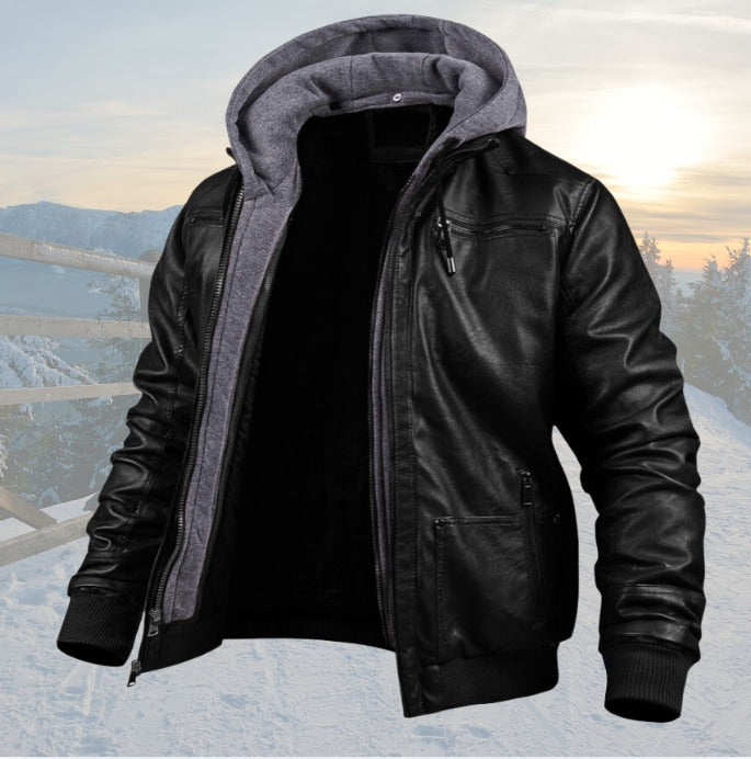 Damon Leather Jacket - Elena Harper