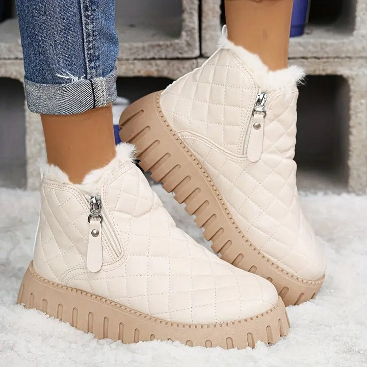 Women's Winter Leather Boots Comfort and Stability, view 2 - Elena Harper