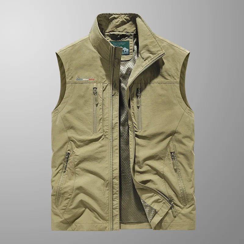 Abram Lightweight Multi-Pocket Cargo Vest - Elena Harper