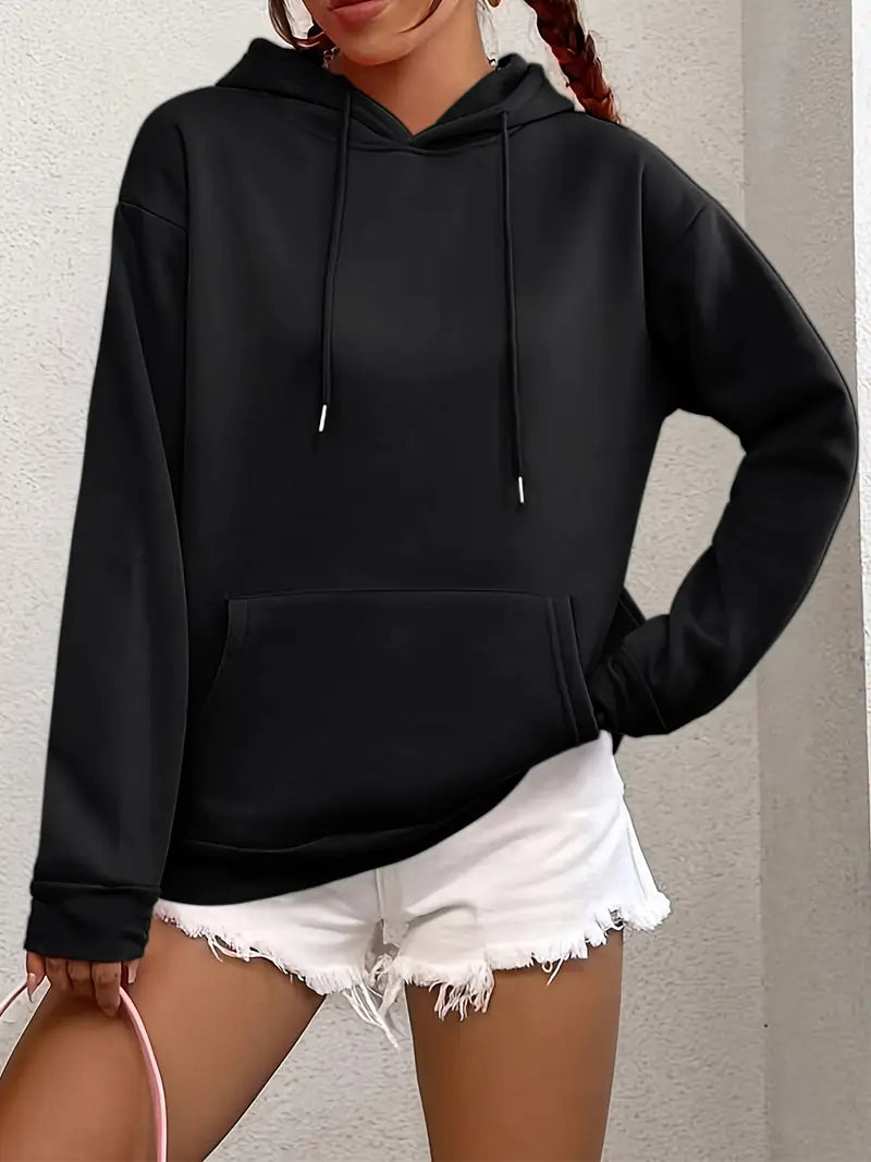 Vanora Long Sleeve Hoodie with Pockets, view 4 - Elena Harper