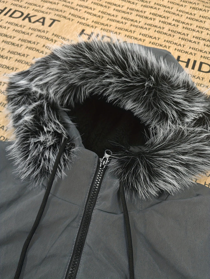 Men's Fleece-Lined Hooded Parka Montarello