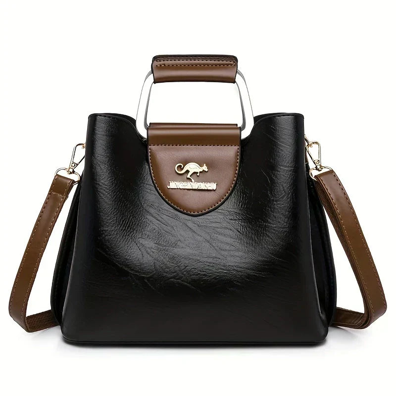 Isabella Elegant Cube-Shaped Leather Bag, view 8 - Elena Harper