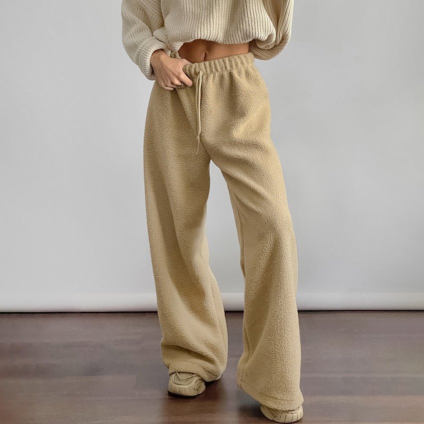 Amelia | Luxurious and Soft Women's Fleece Pants with Wide Leg