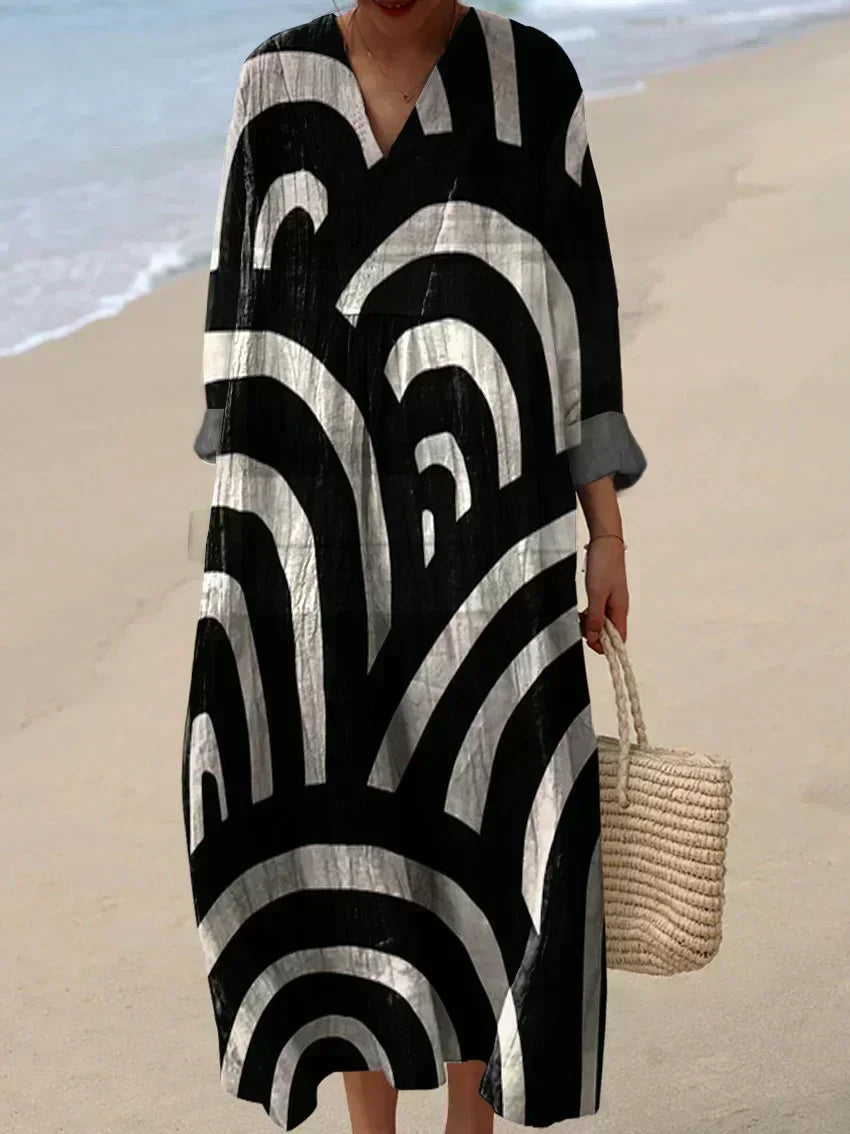 Cynthia Summer Breeze Printed Dress - Elena Harper