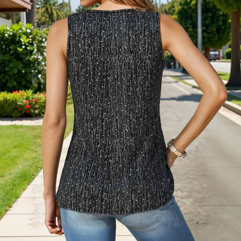 Casual Vintage Tank Top, view 3 - Elena Harper