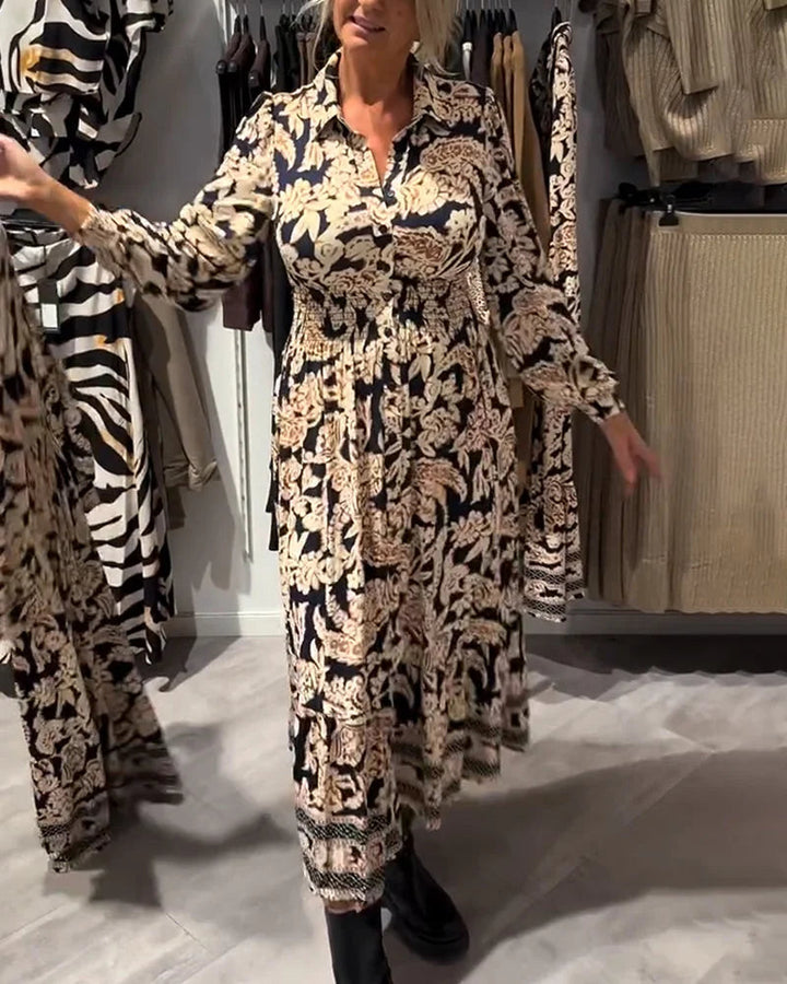 Merle Fashionable Patterned Dress - Elena Harper