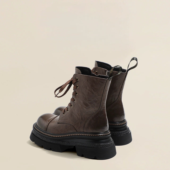Mid-calf Lace-up Women's Boots - Vianey
