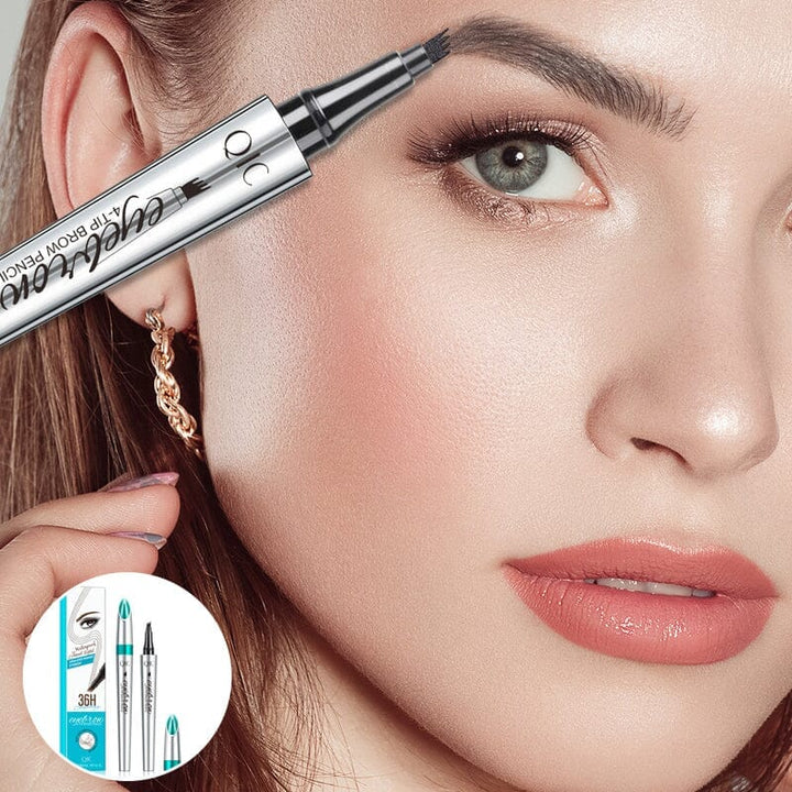 BrowSculpt™ – Waterproof 3D Eyebrow Pencil with Quad Tip for Precise Styling [50% Off]