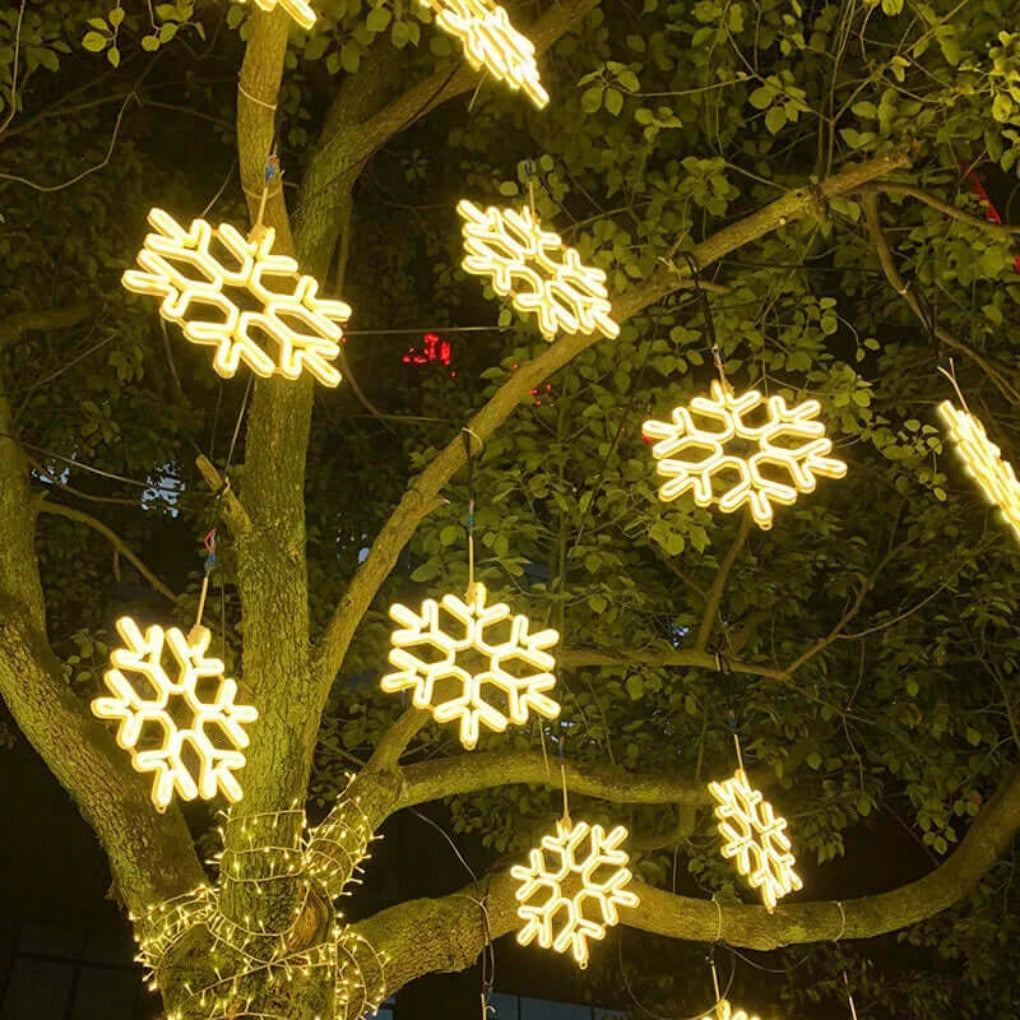 Waterproof LED Snowflake Light for Christmas – 30cm
