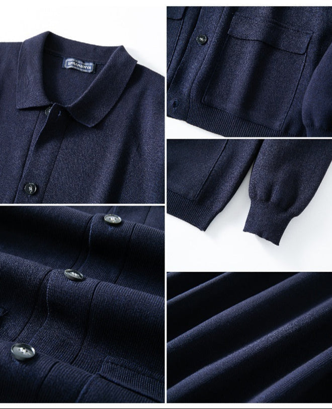 Casual Button-Up Cardigan for Men – Comfortable and Stylish Knitwear