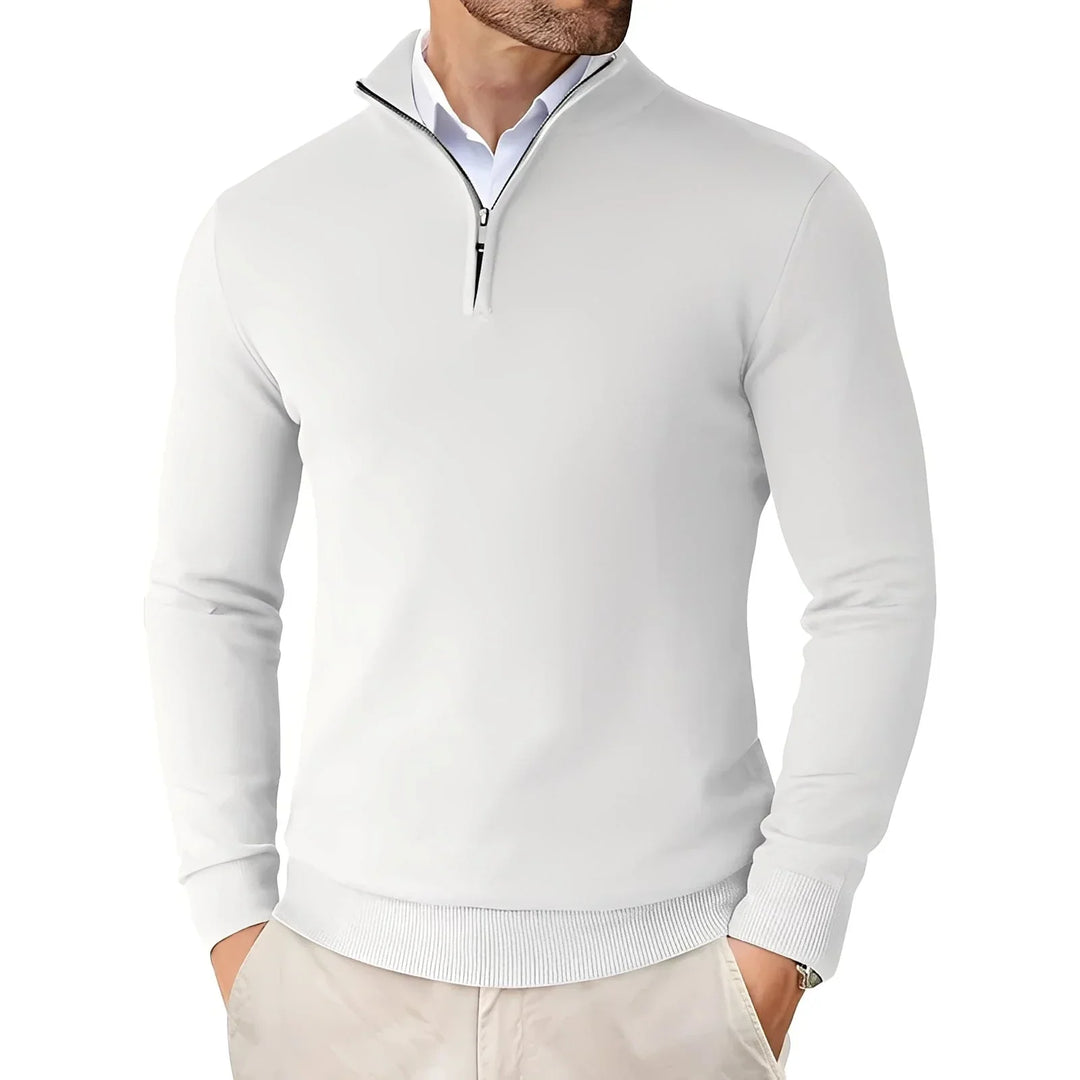 Edlkron Men's Knit Sweater with Zipper, view 4 - Elena Harper
