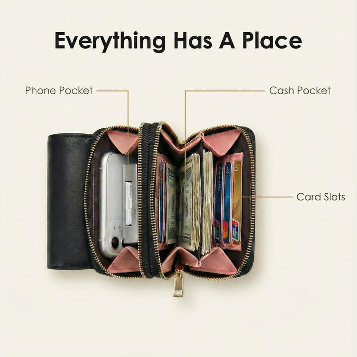 Carrara Touch through crossbody phone purse - Elena Harper